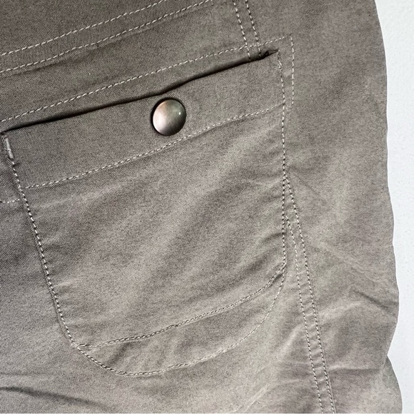 Kuhl Womens Pull On  Shorts Snap Button Sz 12 Gray Outdoor Hiking Activewear - Picture 11 of 12